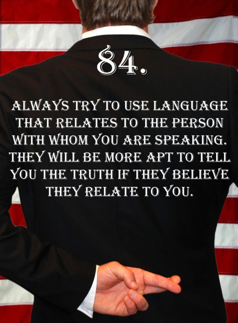 Deception Tip 84 - Relating Language - How To Detect Deception