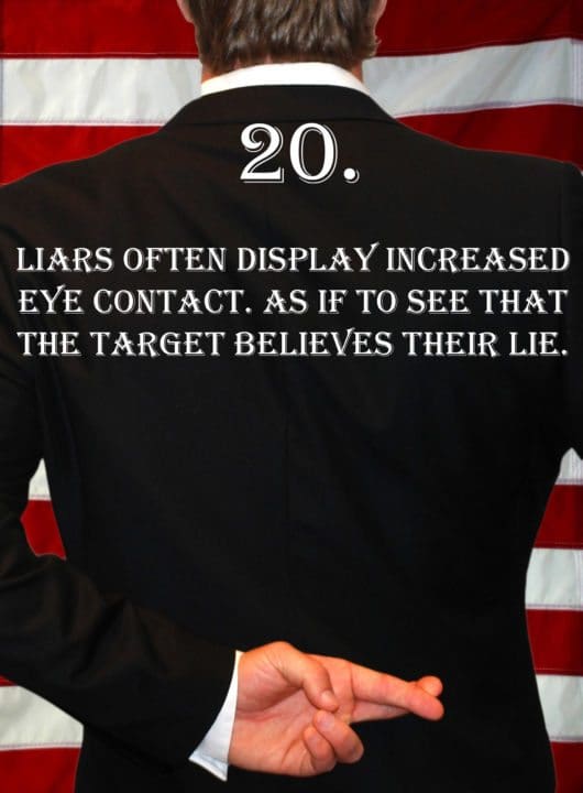 Deception Tip 20 – Eye Contact – How To Detect Deception