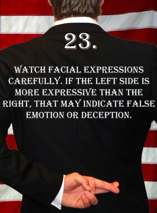 Deception Tip 23 - How To Detect Deception - A Guide To Deception - Author Spencer Coffman