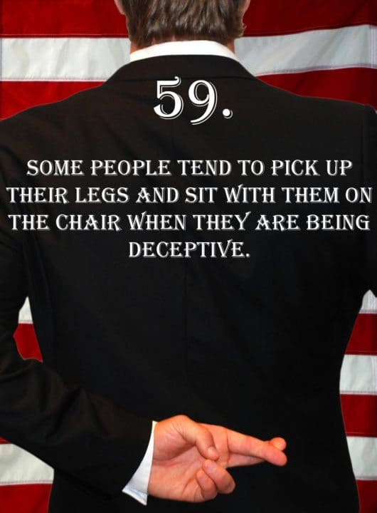 Deception Tip 59 – Pick Up Legs – How To Detect Deception