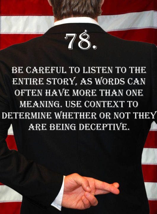 Deception Tip 78 - How To Detect Deception - A Guide To Deception - Author Spencer Coffman