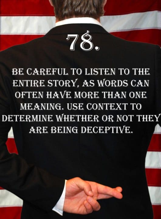 Deception Tip 78 – Entire Story – How To Detect Deception