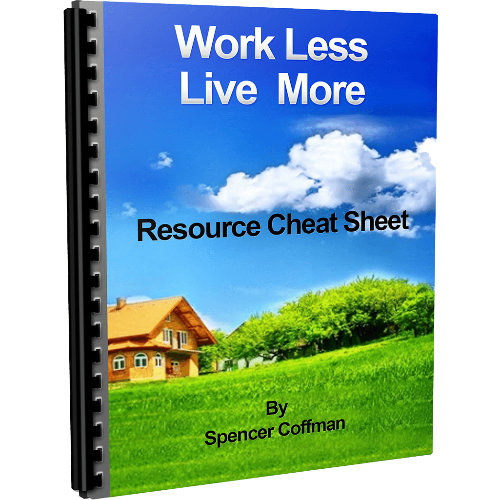 Work Less Live More Resource Cheat Sheet By Spencer Coffman