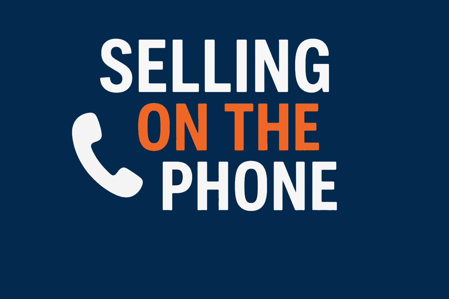 Selling on the Phone Masterclass Course Community Books